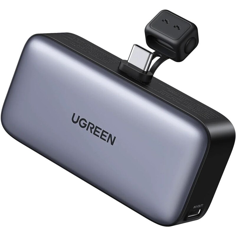 Универсальная мобильная батарея Ugreen PB503 5000mAh, 22.5W, Grey (35338)