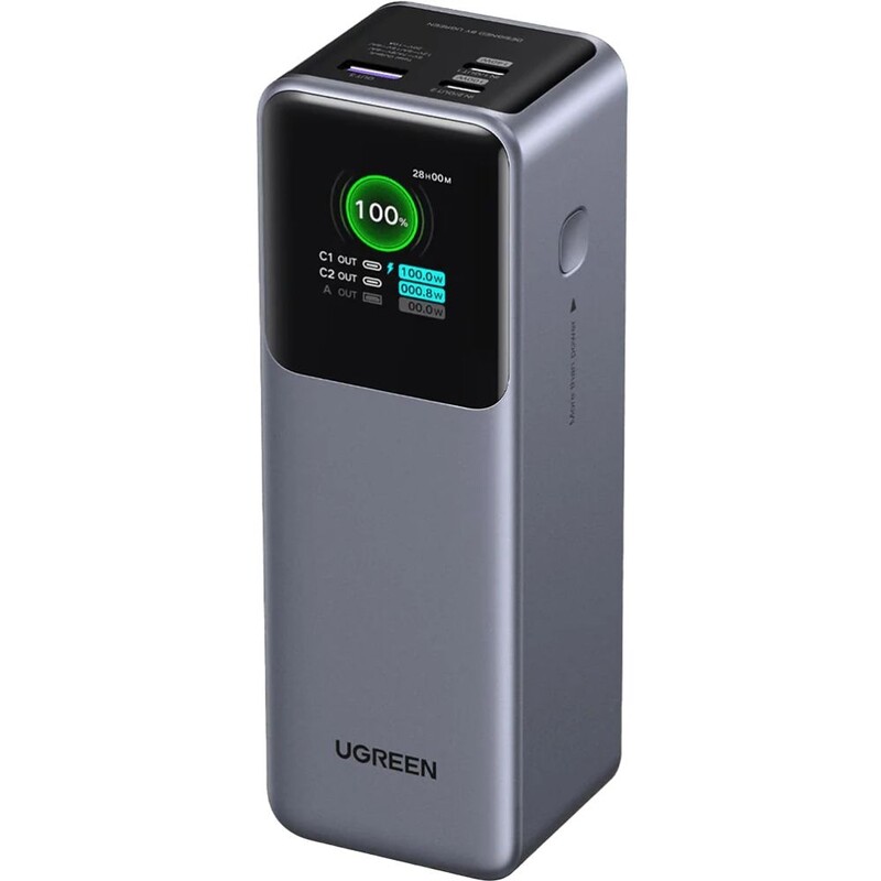 Універсальна мобільна батарея Ugreen PB722 25000mAh, 200W, Grey (35525B)