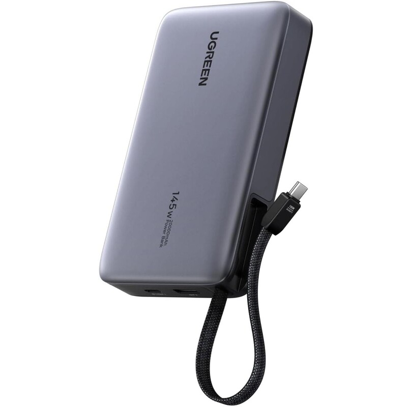 Універсальна мобільна батарея Ugreen PB551 20000mAh, 145W, Grey (55992B)
