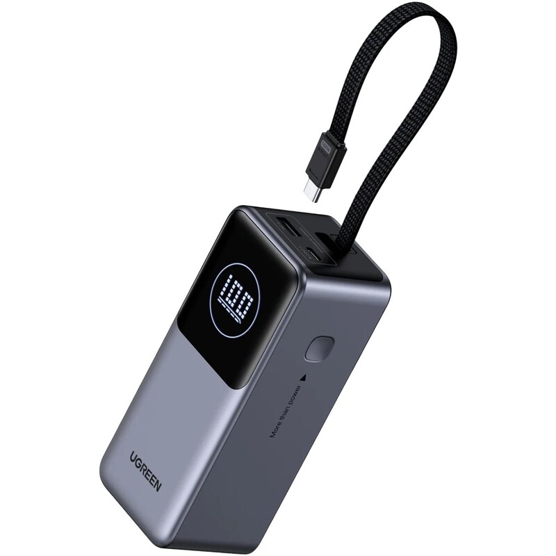 Універсальна мобільна батарея Ugreen PB723 20000mAh, 130W, Grey (55365B)