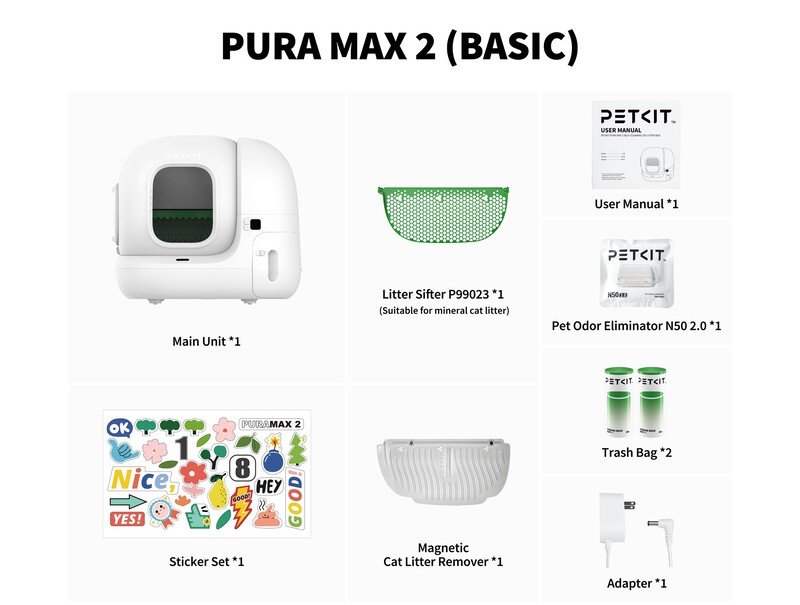 Смарт-лоток Petkit Pura Max 2 Self-Cleaning Cat Litter Box (Basic) P9902