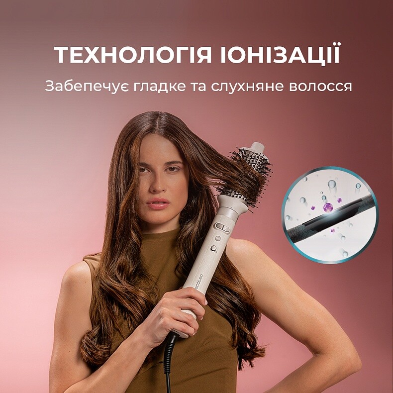 Стайлер Cecotec Bamba CeramicCare 8in1 AirGlisse Gyro Champagne (A01_EU01_112528)