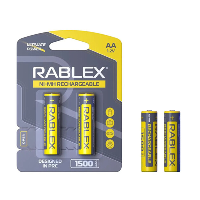 Акумулятор Rablex AA (R6) 1500mAh 2 шт.