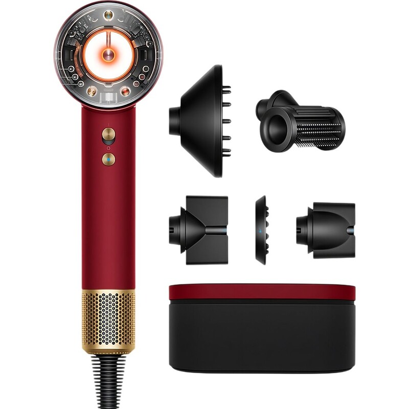 Фен Dyson Supersonic HD16 Nural Straight+Wavy Red Velvet/Gold (493117-01)
