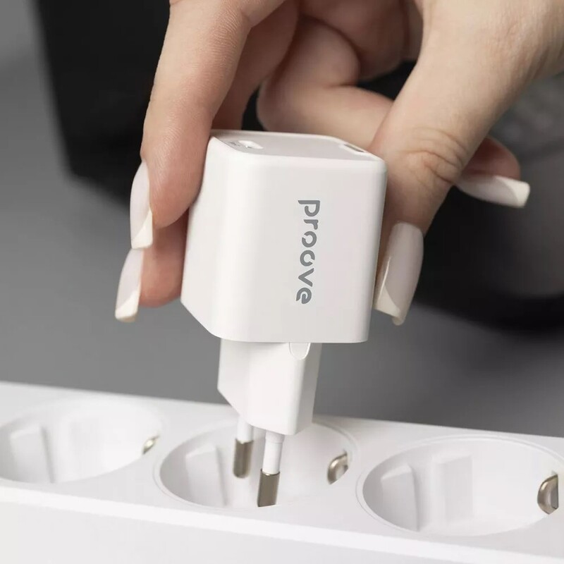 Сетевое зарядное устройство Proove Pocket GaN 25W White (WCPG25010202)