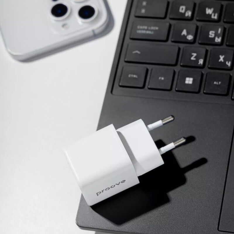 Сетевое зарядное устройство Proove Pocket GaN 25W White (WCPG25010202)