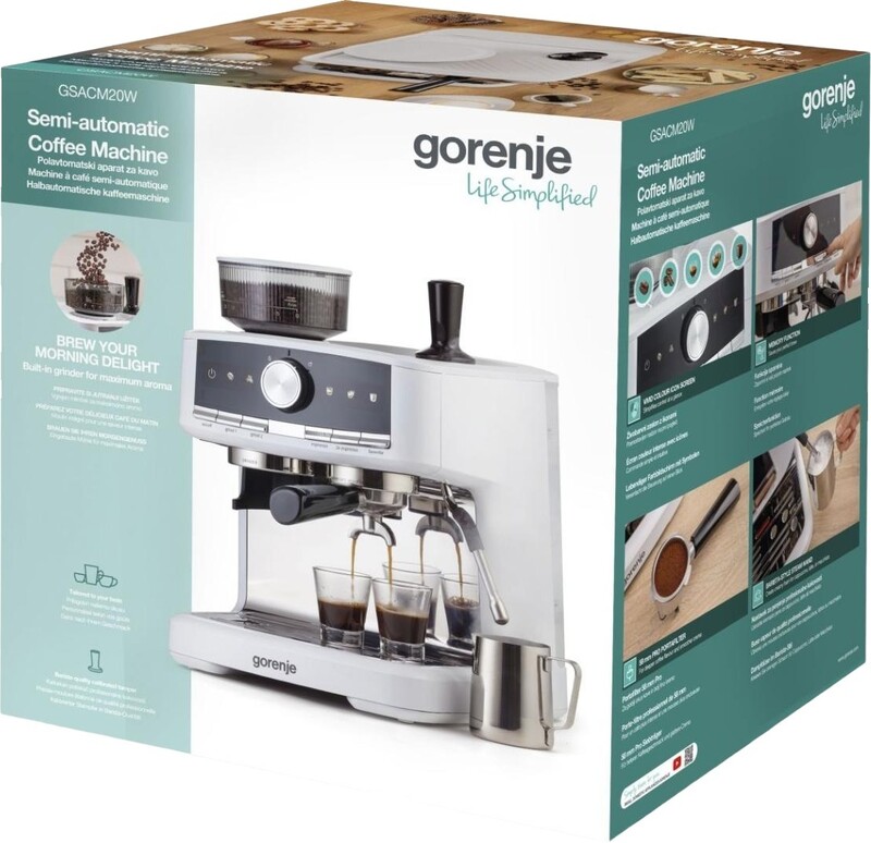 Кавоварка ріжкова Gorenje GSACM20W 36,6 х 42,2 х 46 см