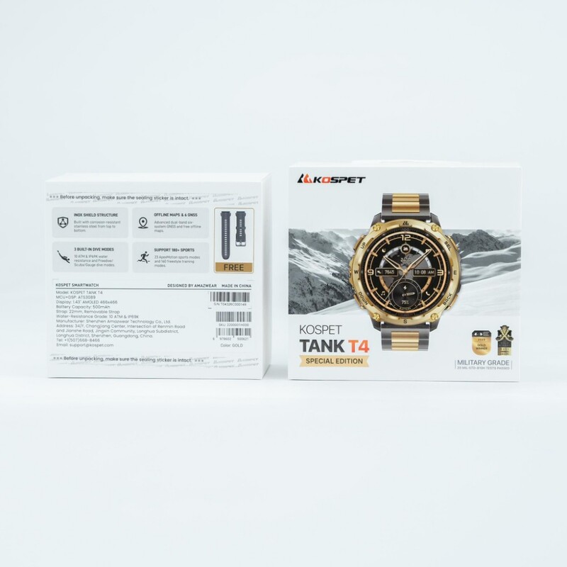 Смарт-годинник Kospet Tank T4 SE Gold