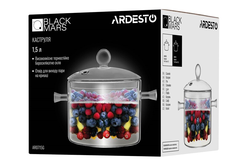 Кастрюля Ardesto Black Mars 15 см 1.5 л (AR0715GB)