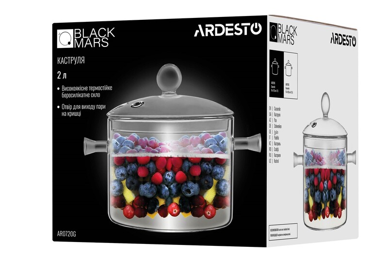 Каструля Ardesto Black Mars 16 см 2 л (AR0720GB)