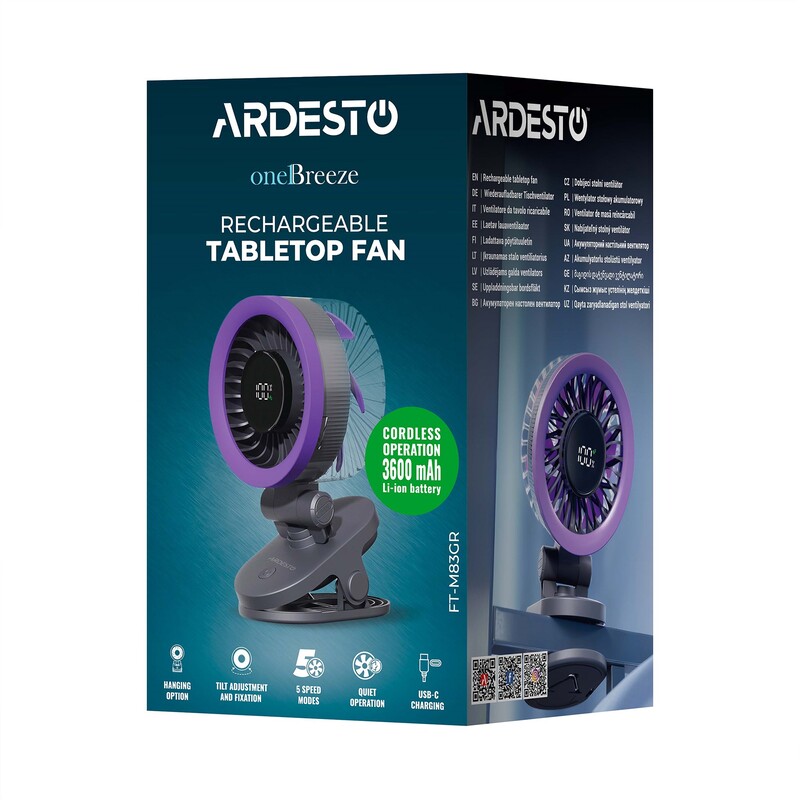 Вентилятор Ardesto OneBreeze FT-M83GR