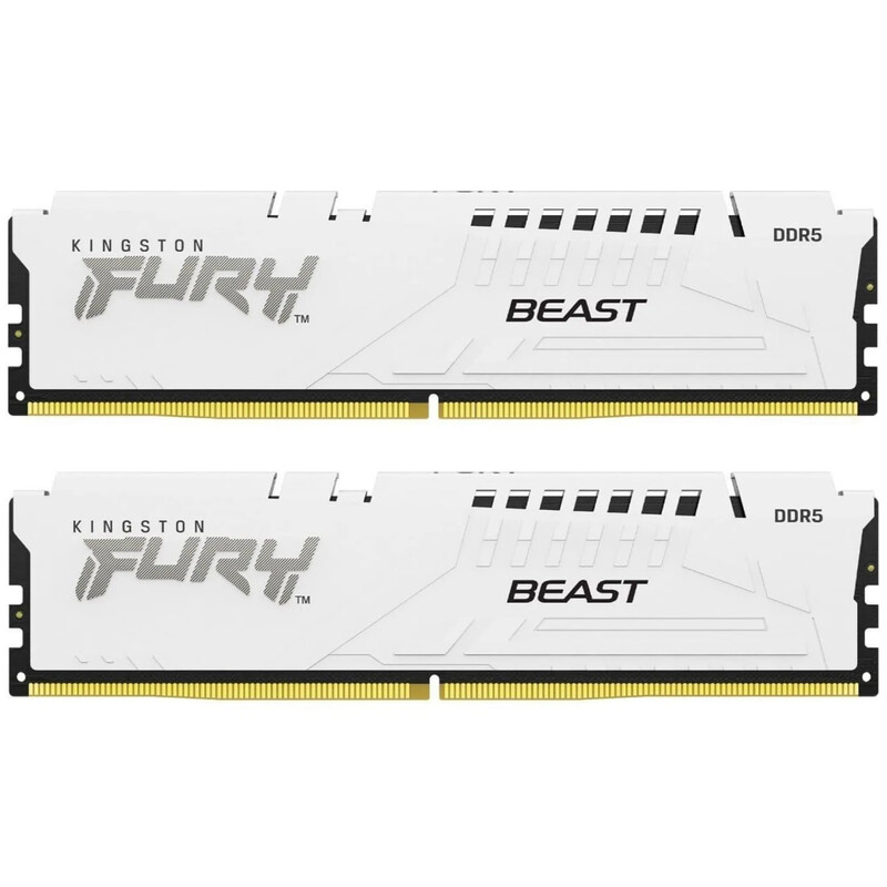 Модуль пам`ятi DDR5 34GB/6800 Kingston Fury Beast Expo White (KF568C34BWEK2-32)