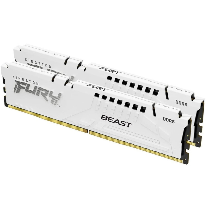 Модуль пам`ятi DDR5 34GB/6800 Kingston Fury Beast Expo White (KF568C34BWEK2-32)