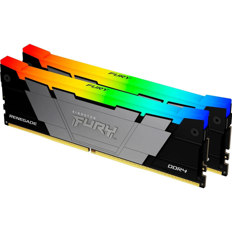 Модуль памяти DDR4 32GB/3200 Kingston Fury Renegade RGB Silver (KF432C16RB12AK2/32)