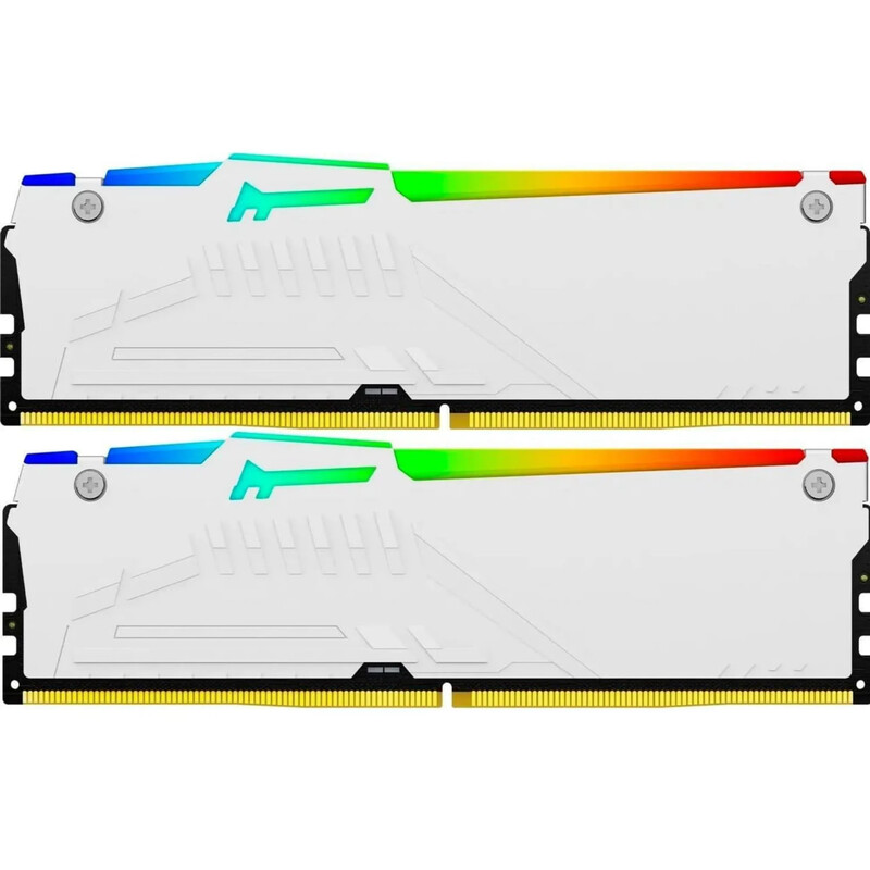 Модуль памяти DDR5 32GB/5200 Kingston Fury Beast RGB XMP White (KF552C40BWAK2-32)