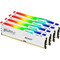 Фото - Модуль памяти DDR5 128GB/5600 Kingston Fury Beast RGB White (KF556C40BWAK4-128) | click.ua