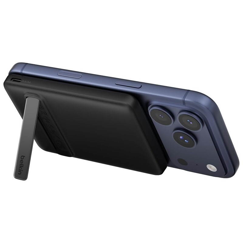 Універсальна мобільна батарея Belkin Magnetic Kickstand 5000mAh 20W Black (BPD011HQBK)