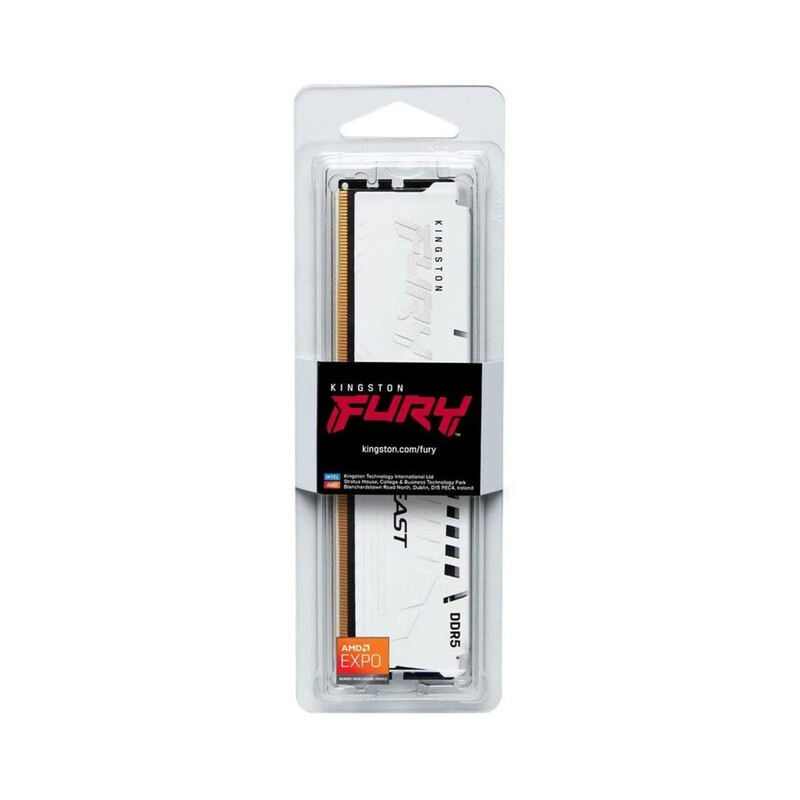 Модуль пам`ятi DDR5 16GB/6000 Kingston Fury Beast Expo White (KF560C30BWE-16)