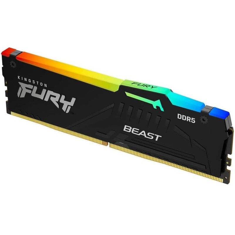 Модуль пам`ятi DDR5 32GB/6400 Kingston Fury Beast RGB Expo Black (KF564C32BBEA-32)