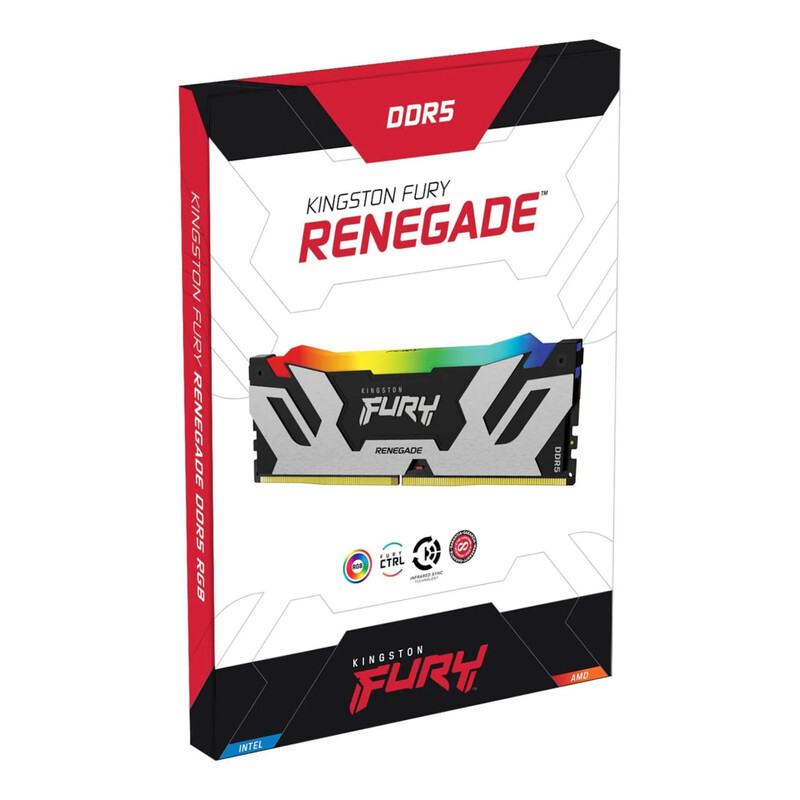 Модуль памяти DDR5 48GB/6400 Kingston Fury Renegade RGB XMP Silver (KF564C32RSA-48)