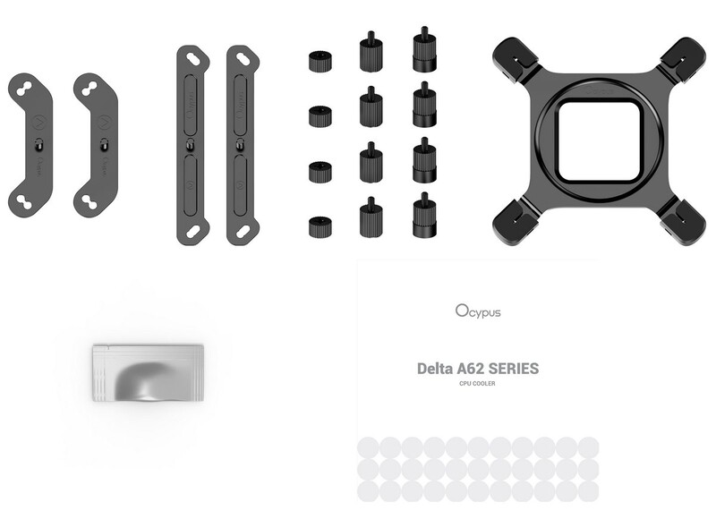 Кулер процесорний Ocypus Delta A62 ARGB White (DELTA-A62-WH2NAWN00X-GL)