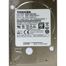 Накопитель HDD 2.5" SATA 200GB Toshiba 4200rpm 8MB (MQ01AAD020C)