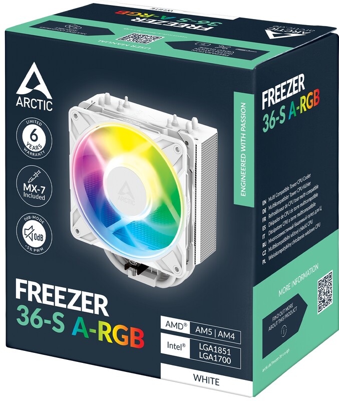 Кулер процессорный Arctic Freezer 36-S A-RGB White (ACFRE00199A)