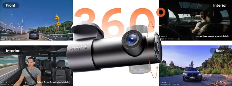 Відеореєстратор 70mai Dash Cam M310 Plus 3K