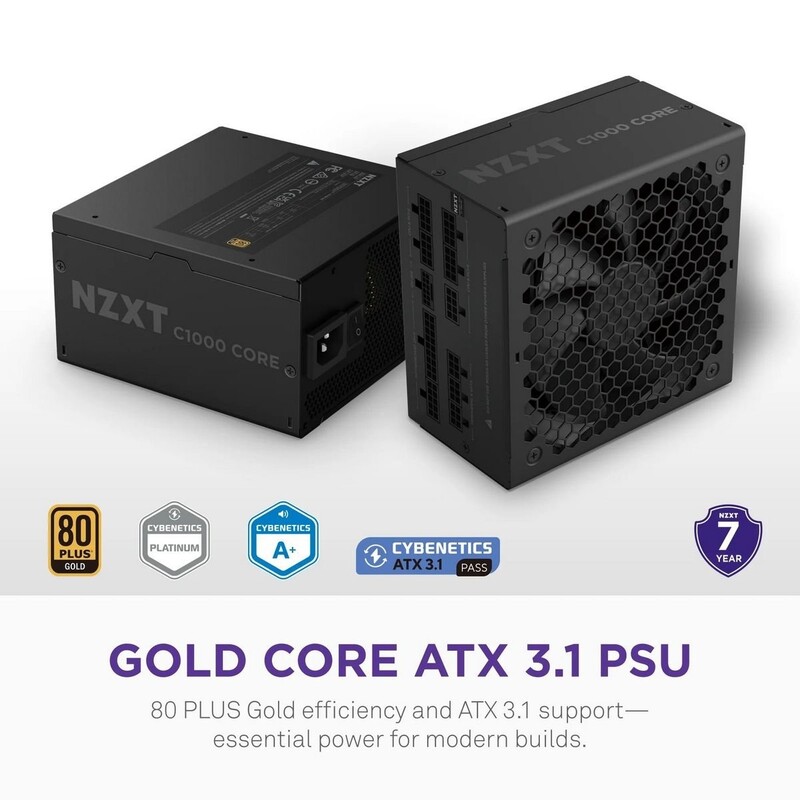 Блок питания NZXT C1000W ATX 3.1 (PA-0G3BB-EU) 1000W, 80+ Gold