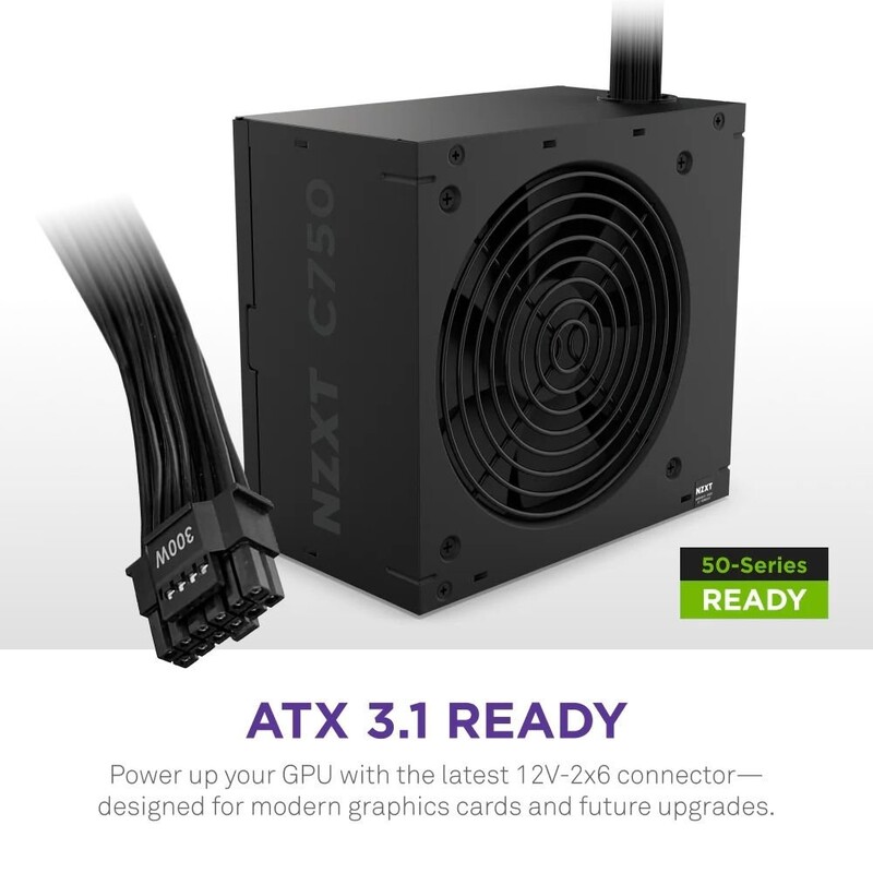 Блок живлення NZXT C750W ATX 3.1 (PA-7B3BB-EU) 750W, 80+ Bronze