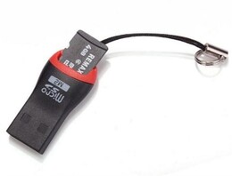 Кардрідер STLab U-374 USB чорний з червоним