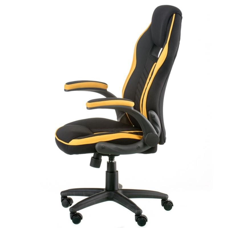 Крісло офісне Special4You Prime Black/Yellow (E5548)