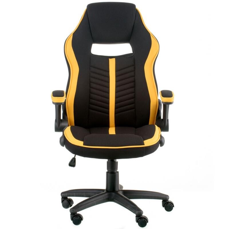Крісло офісне Special4You Prime Black/Yellow (E5548)