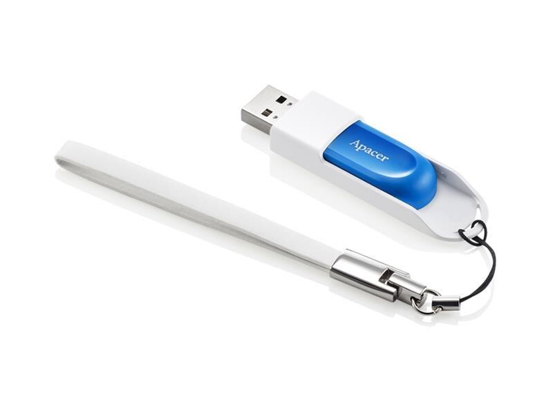 Флеш-накопичувач USB 64GB Apacer AH23A White/Sky Blue (AP64GAH23AW-1)