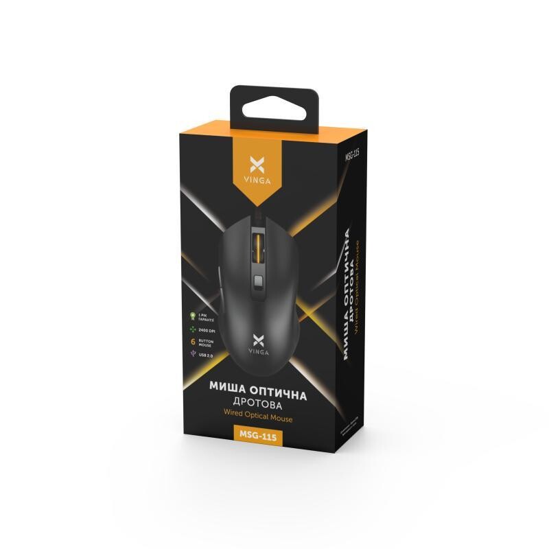 Мышь Vinga MSG-115 Black