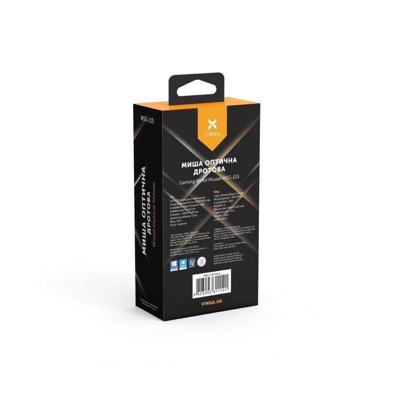 Мышь Vinga MSG-115 Black