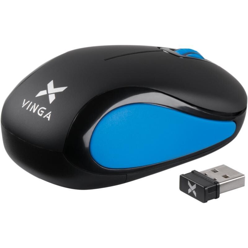 Мышь беспроводная Vinga MSW-907 Black/Blue