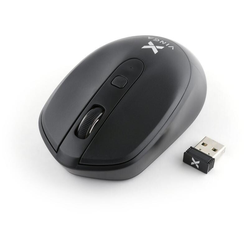 Мышь беспроводная Vinga MSW-908 Silent Click Black