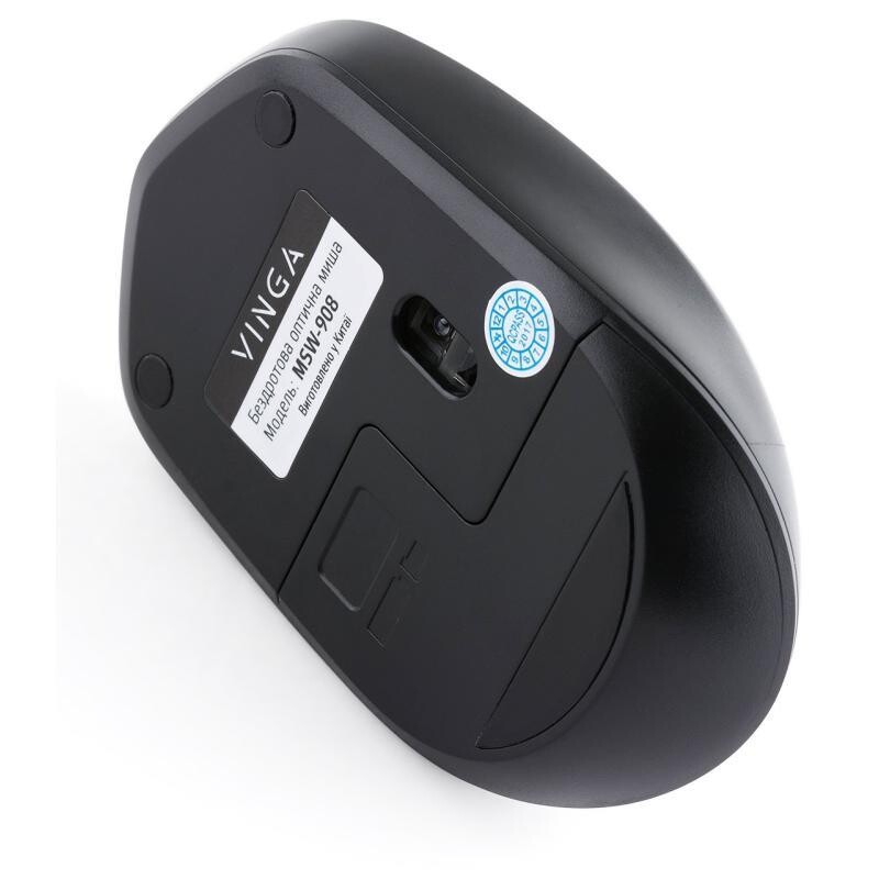 Мышь беспроводная Vinga MSW-908 Silent Click Black