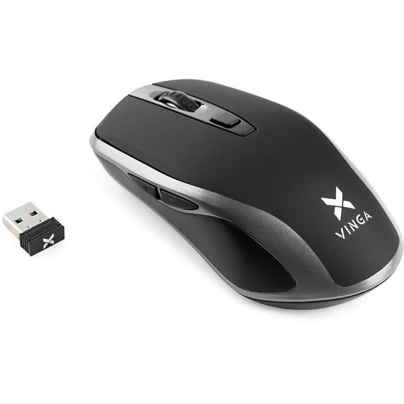 Мишка бездротова Vinga MSW-909 Silent black-grey