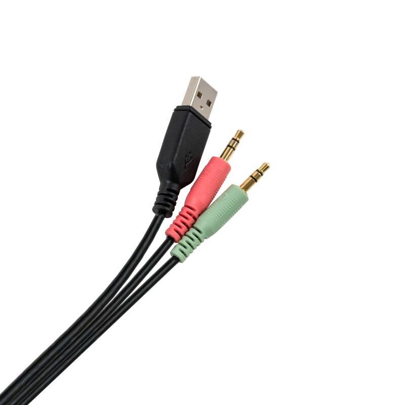 Гарнитура Vinga HSCU-100 Gaming LED Black (HSCU-100)