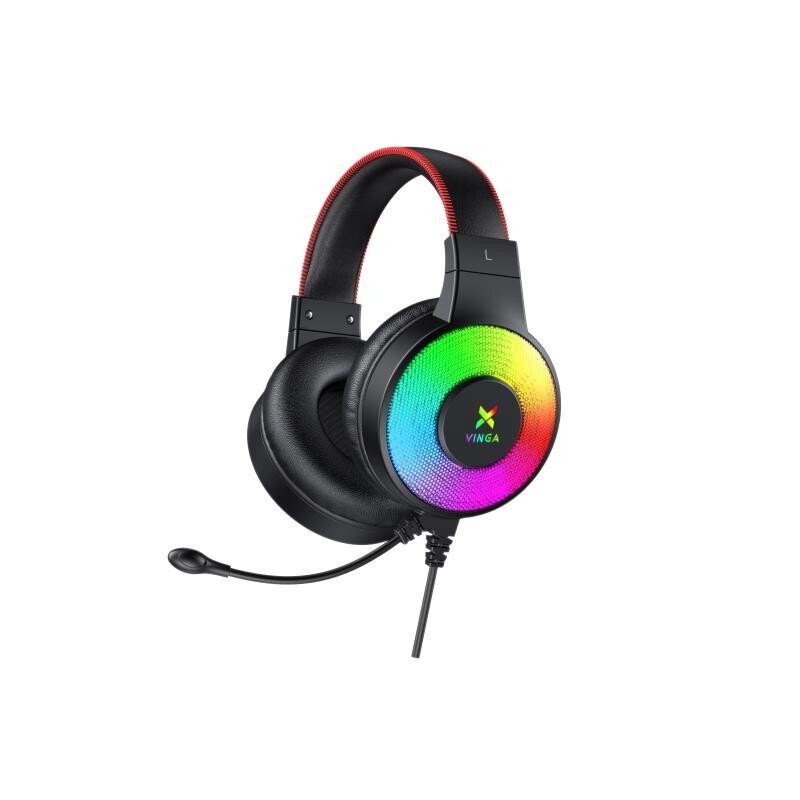 Гарнитура Vinga HSCU-100 Gaming LED Black (HSCU-100)