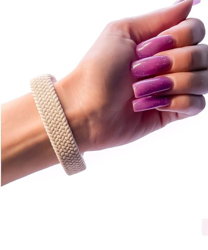 Ремінець BeCover Elastic Nylon Style для Xiaomi Mi Smart Band 5/Mi Smart Band 6 Size M Beige (710495)