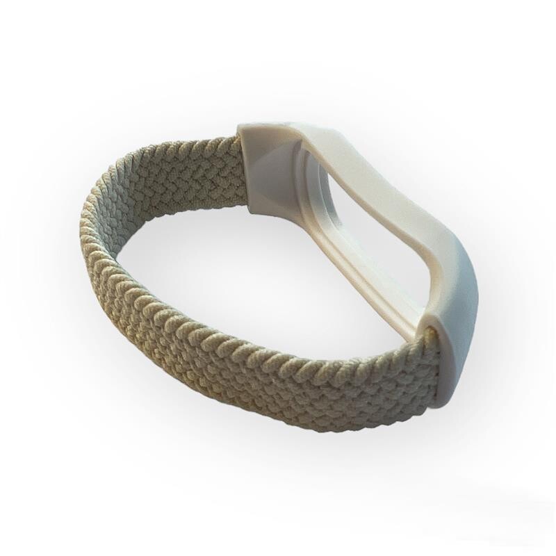 Ремінець BeCover Elastic Nylon Style для Xiaomi Mi Smart Band 5/Mi Smart Band 6 Size M Beige (710495)