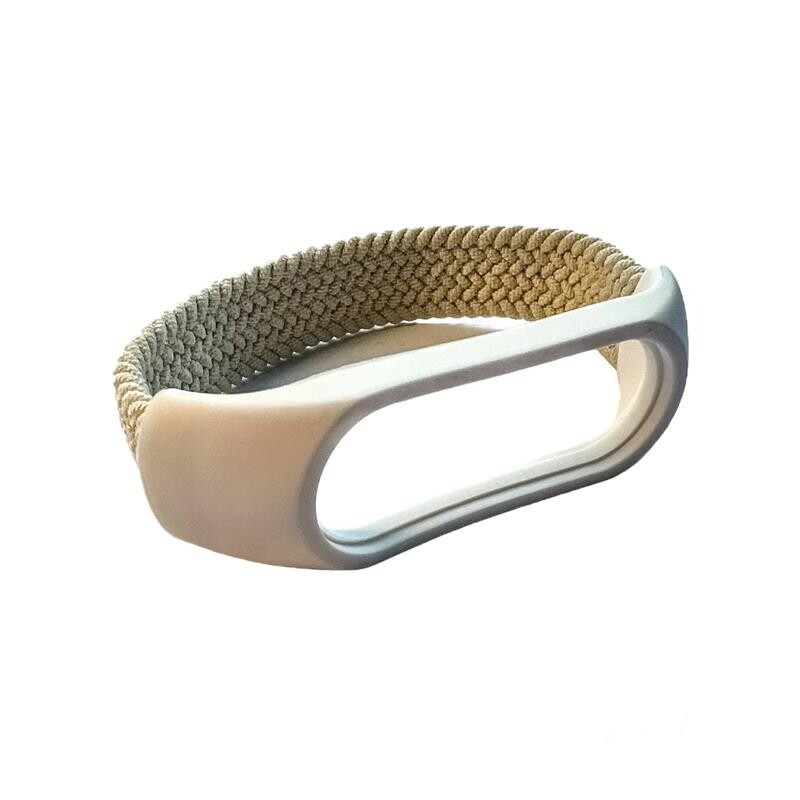 Ремінець BeCover Elastic Nylon Style для Xiaomi Mi Smart Band 5/Mi Smart Band 6 Size M Beige (710495)
