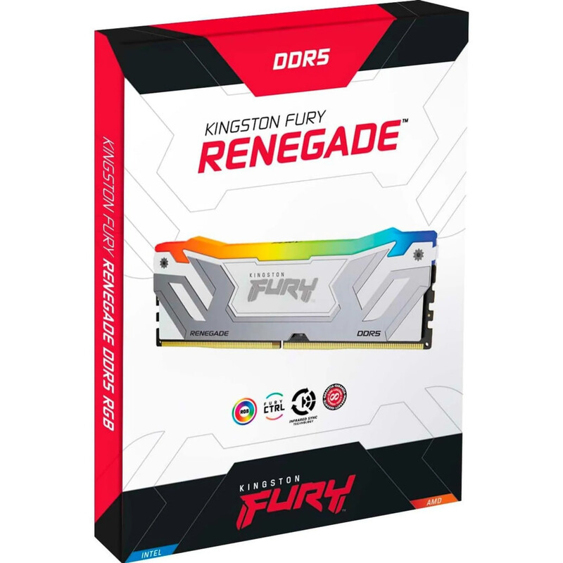 Модуль памяти DDR5 2х24GB/8800 Kingston Fury Renegade RGB White (KF588CU42RWAK2-48)