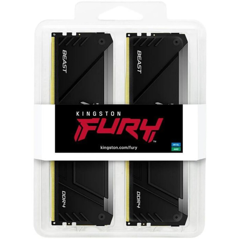 Модуль пам`яті DDR4 2х32GB/3600 Kingston Fury Beast RGB Black (KF436C18BB2AK2/64)