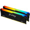 Фото - Модуль пам`яті DDR4 2х32GB/3600 Kingston Fury Beast RGB Black (KF436C18BB2AK2/64) | click.ua