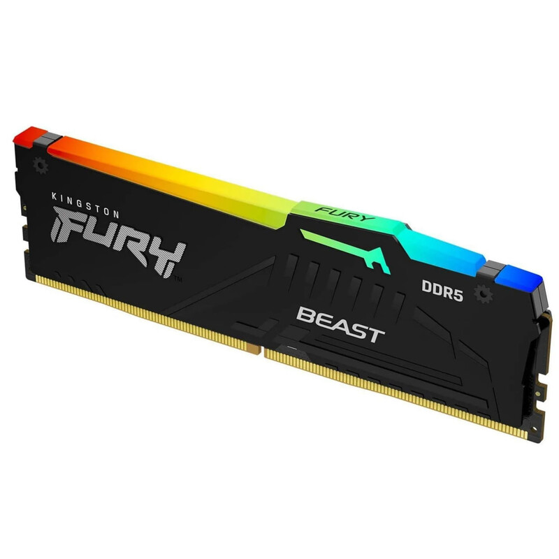 Модуль пам`яті DDR5 32GB/5600 Kingston Fury Beast RGB Black (KF556C36BBEA-32)