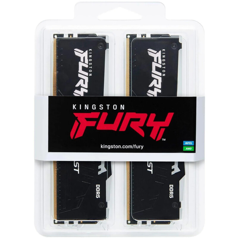 Модуль памяти DDR5 2х32GB/5600 Kingston Fury Beast RGB Black (KF556C40BB2AK2-64)